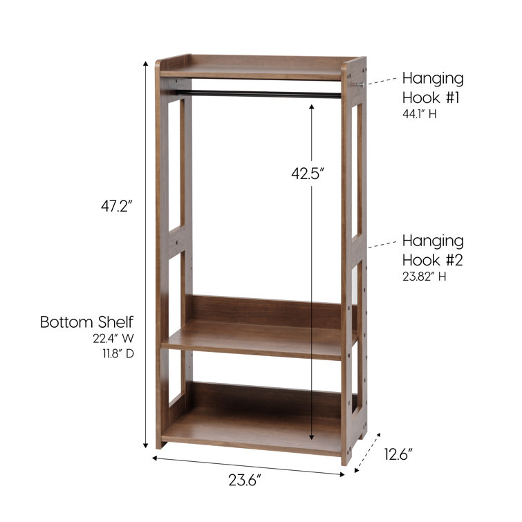 Compact hanging clothes rack hot sale